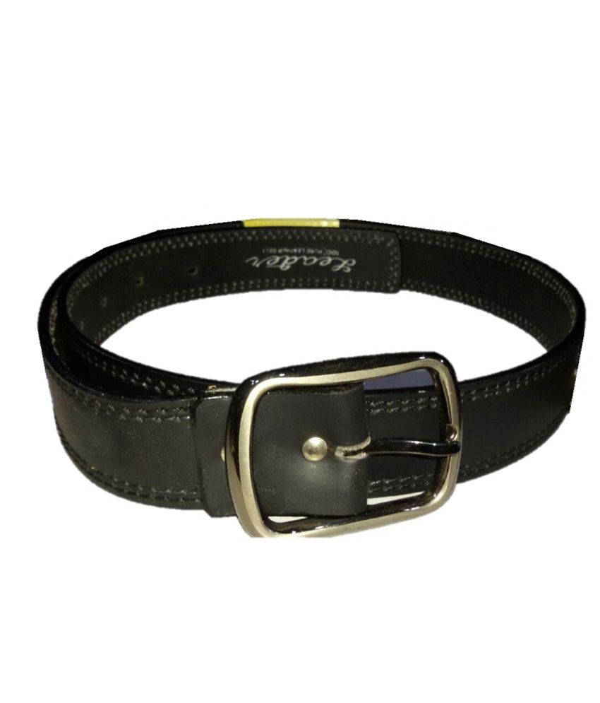 Leader Black Leather Belt For Men: Buy Online at Low Price in India - Snapdeal