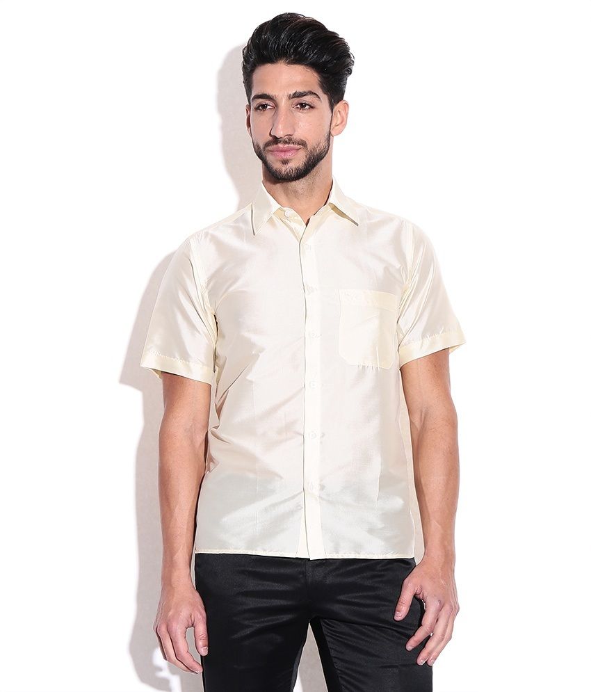 silk half sleeve shirt