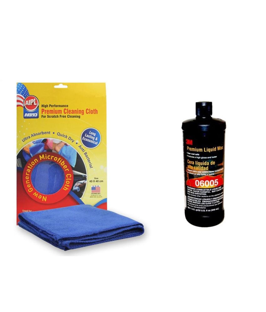 3m Car Liquid Wax(200 Ml), Abro Microfiber Cloth Buy 3m Car Liquid Wax