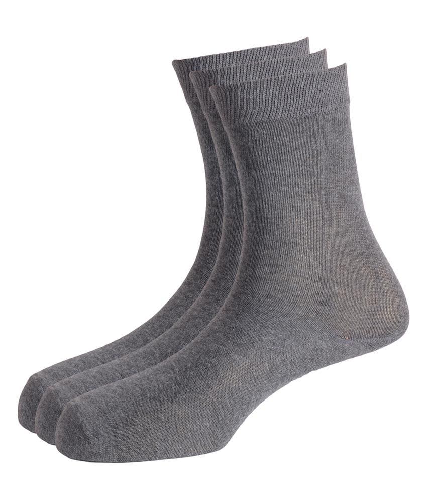 Hush Puppies Gray Cotton School Socks -Pack of 3: Buy Online at Low ...