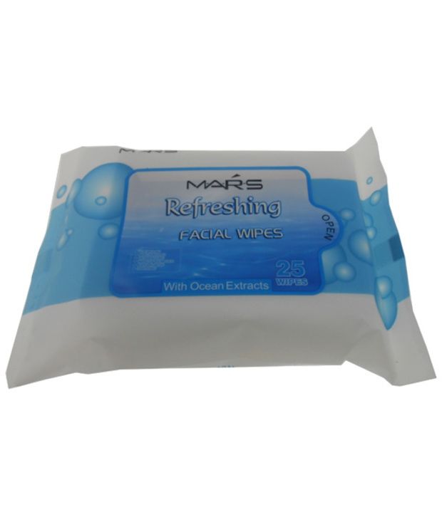 Mars Refreshing Wet Facial Wipes With Ocean Extrats Fragrance Buy Mars