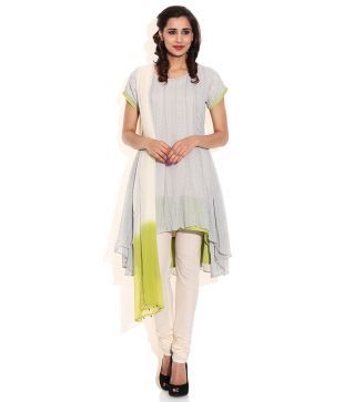 biba white salwar suit