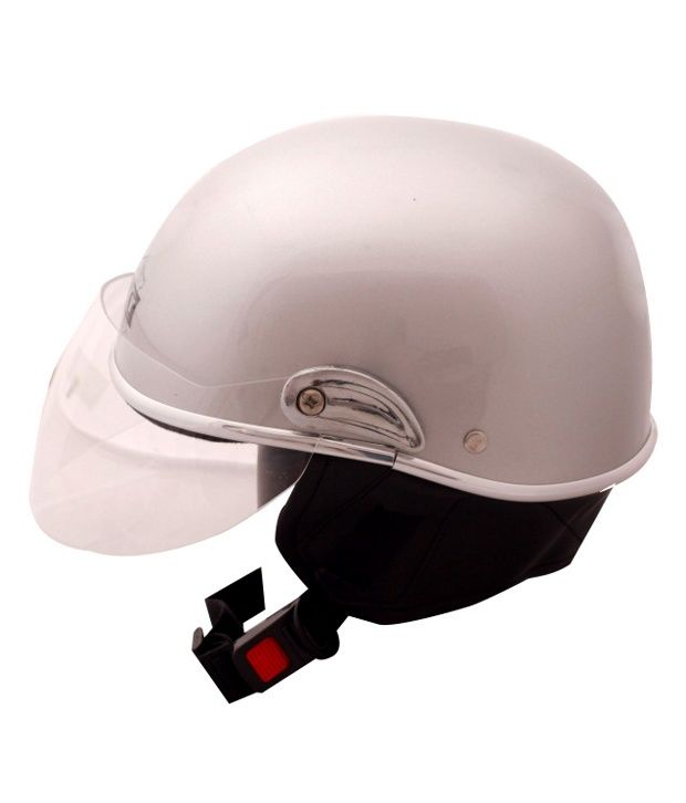 Autofurnish (JR605) Smart Rider Pillion Unisex Helmet Jupiter (Silver