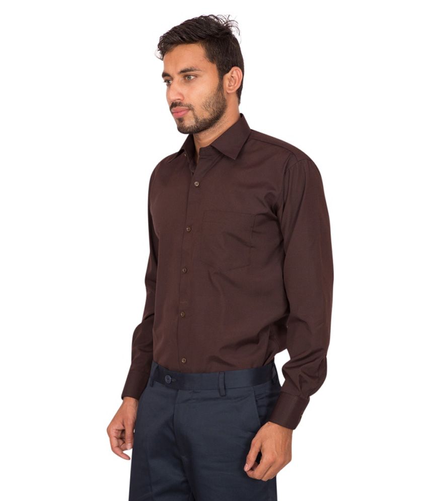 dark brown shirt outfit