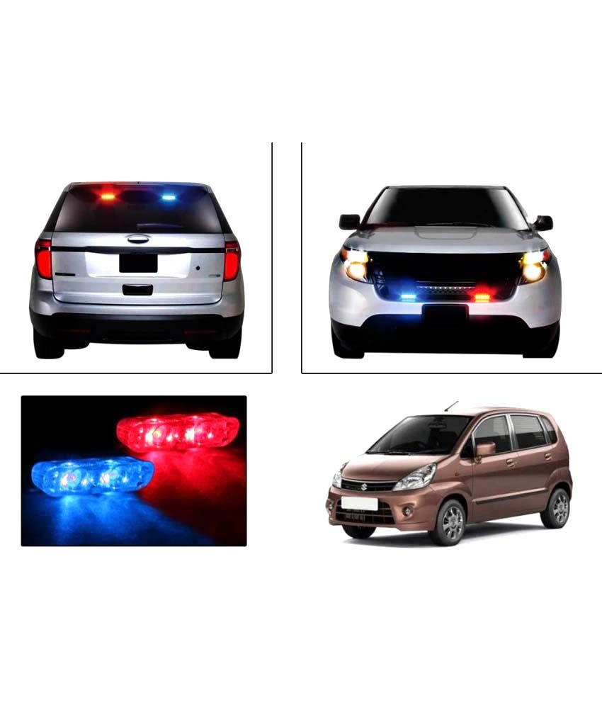 Speedwav Car Sleek Twin Led Police Flasher Lightsmaruti Zen Estilo Buy Speedwav Car Sleek Twin