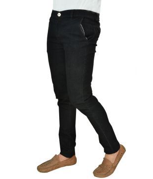 black narrow jeans
