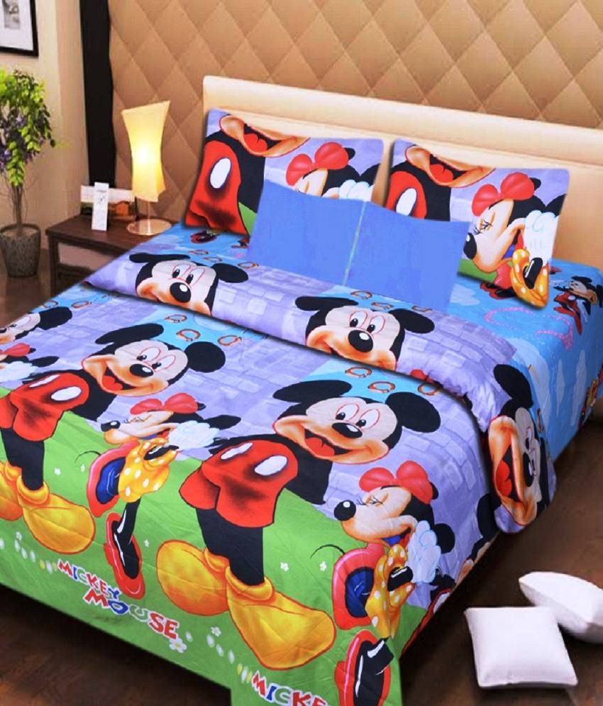 double bed sheet cartoon 3d