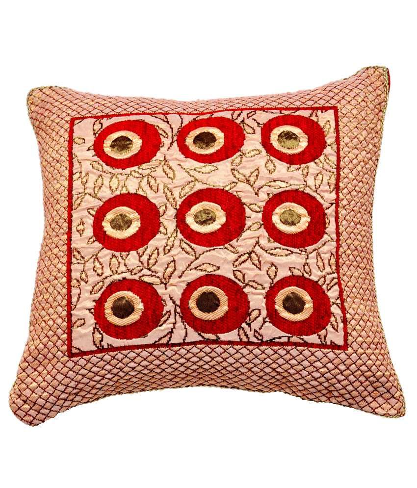 Sambhav Diwan Set (1 Single Bed Sheet, 2 Bolster Cover & 5 Cushion
