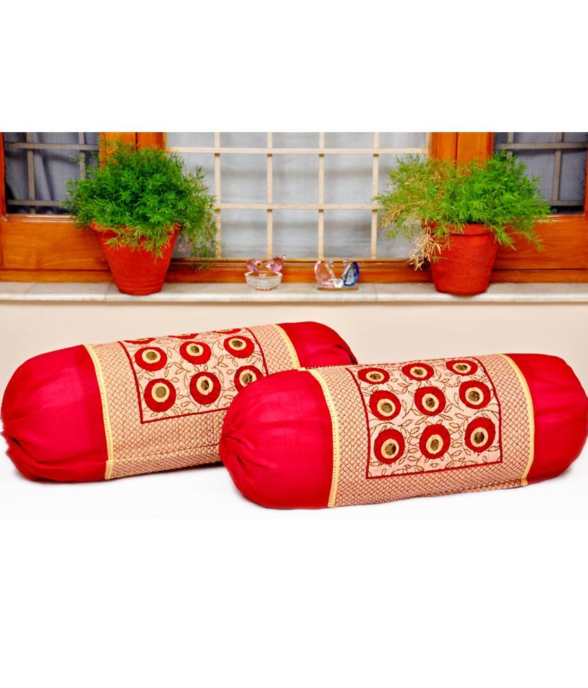 Sambhav Diwan Set (1 Single Bed Sheet, 2 Bolster Cover & 5 Cushion