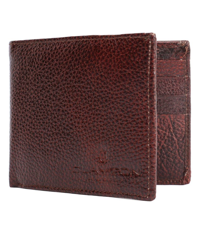 Clayton Dark Brown Leather Wallet For Men Buy Online at Low Price in
