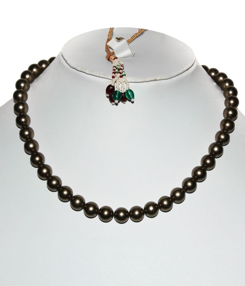 Kcj Copper Color Round Pearls Necklace Buy Kcj Copper Color Round