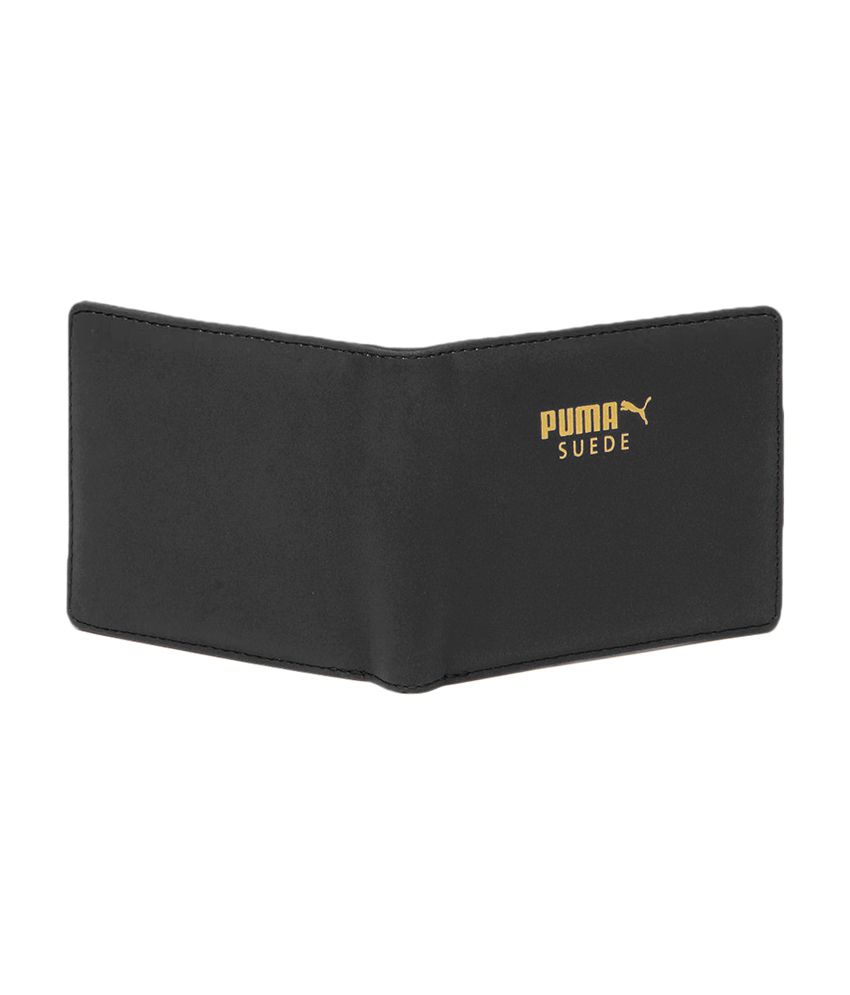 Puma Black Suede Leather Wallet: Buy 