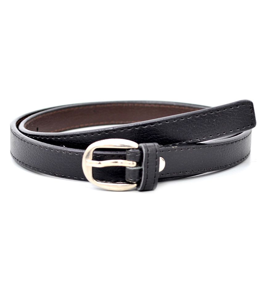 Blue Berry Traders Black Non Leather Single Pin Buckle Belt: Buy Online ...
