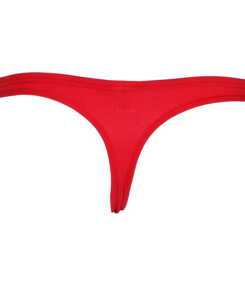 Modern Men La Intimo - Red Cotton Blend Mens Thongs ( Pack of 1 ) - 70 - 75 Cms 2025 at ShopCirc