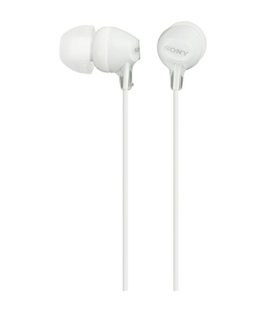 Sony MDREX15LP InEar Headphones (White) Buy Sony MDREX15LP InEar Headphones (White) Online