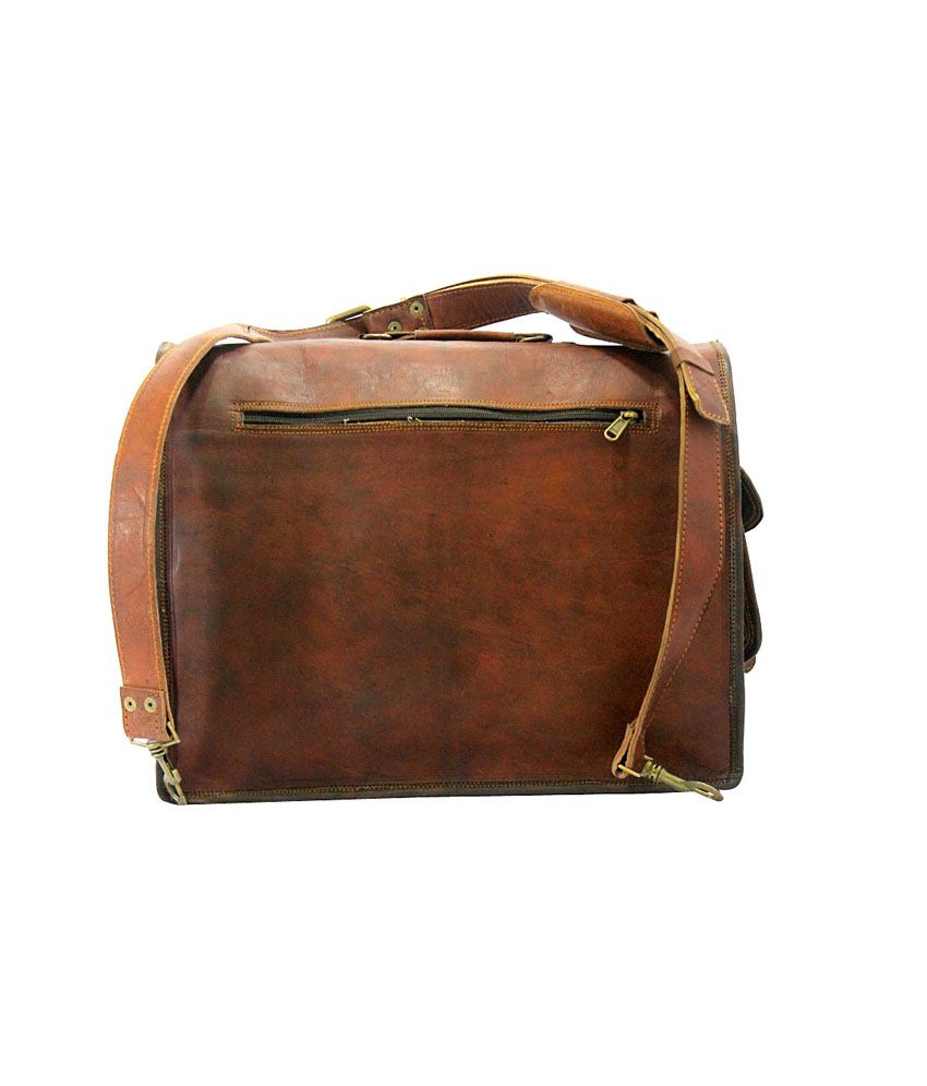 Urban Dezire Brown Leather Messenger Bags - Buy Urban Dezire Brown ...