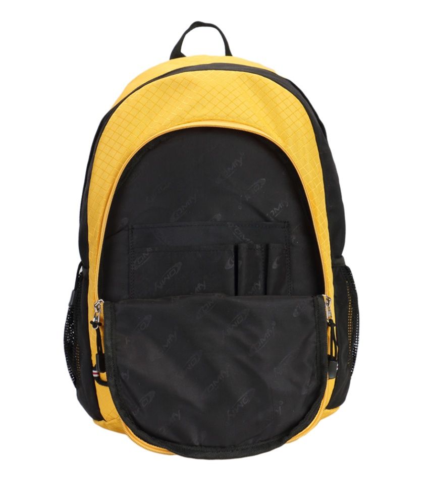 red blue yellow backpack