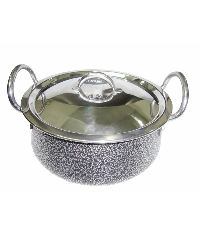 Ethical Black Aluminium 2.5 Litre Handi Set of 2 Buy Online at Best