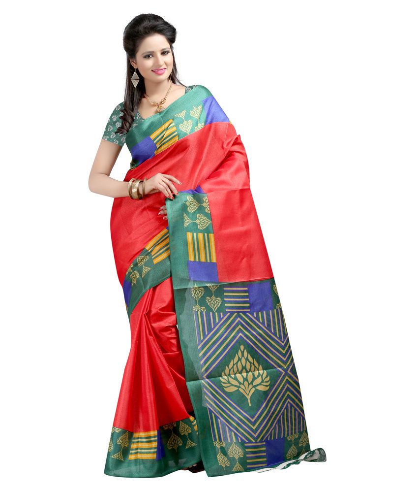 multicolor blouse for silk saree