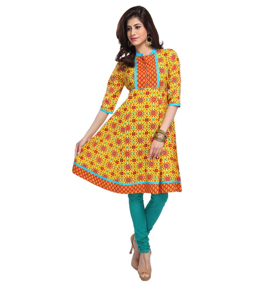 flutter sleeve kurti