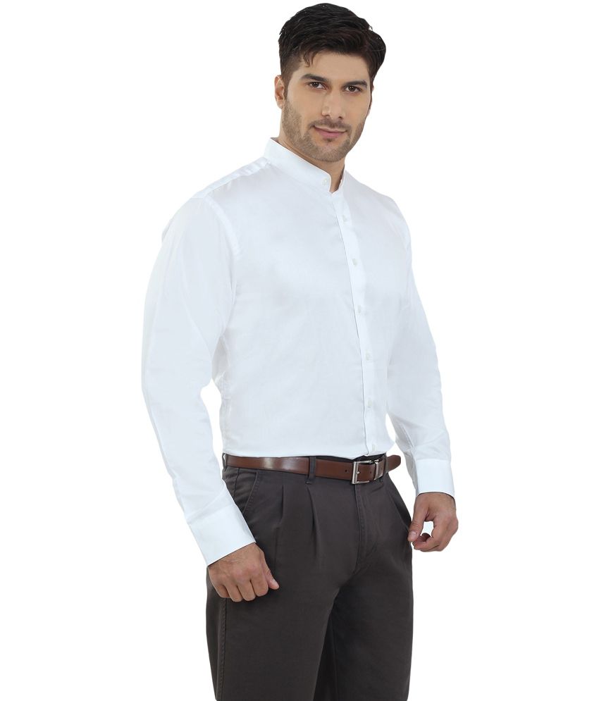 The Stiff Collar White Cotton Regular Formal Shirt For Men - Buy The ...