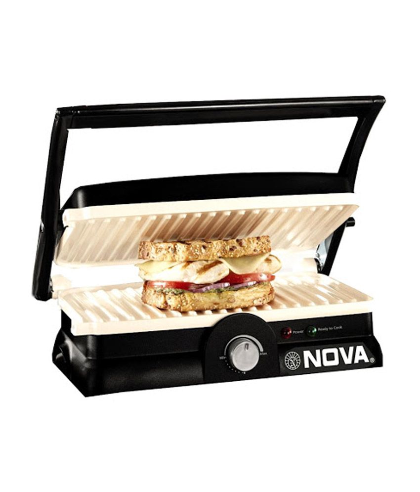 Nova NGS 2455 3 In 1 Panni Grill With Temperature Control and Ceramic Coating ...