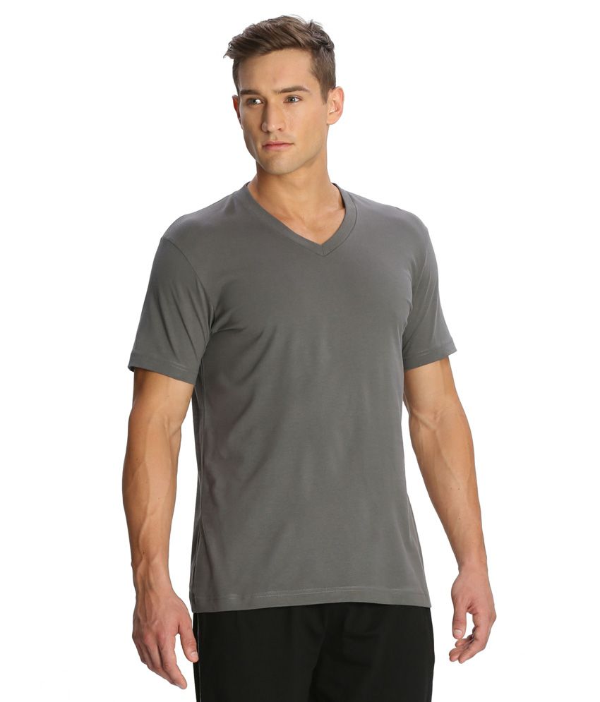 Jockey Gray Cotton V-Neck T-Shirts - Buy Jockey Gray Cotton V-Neck T ...