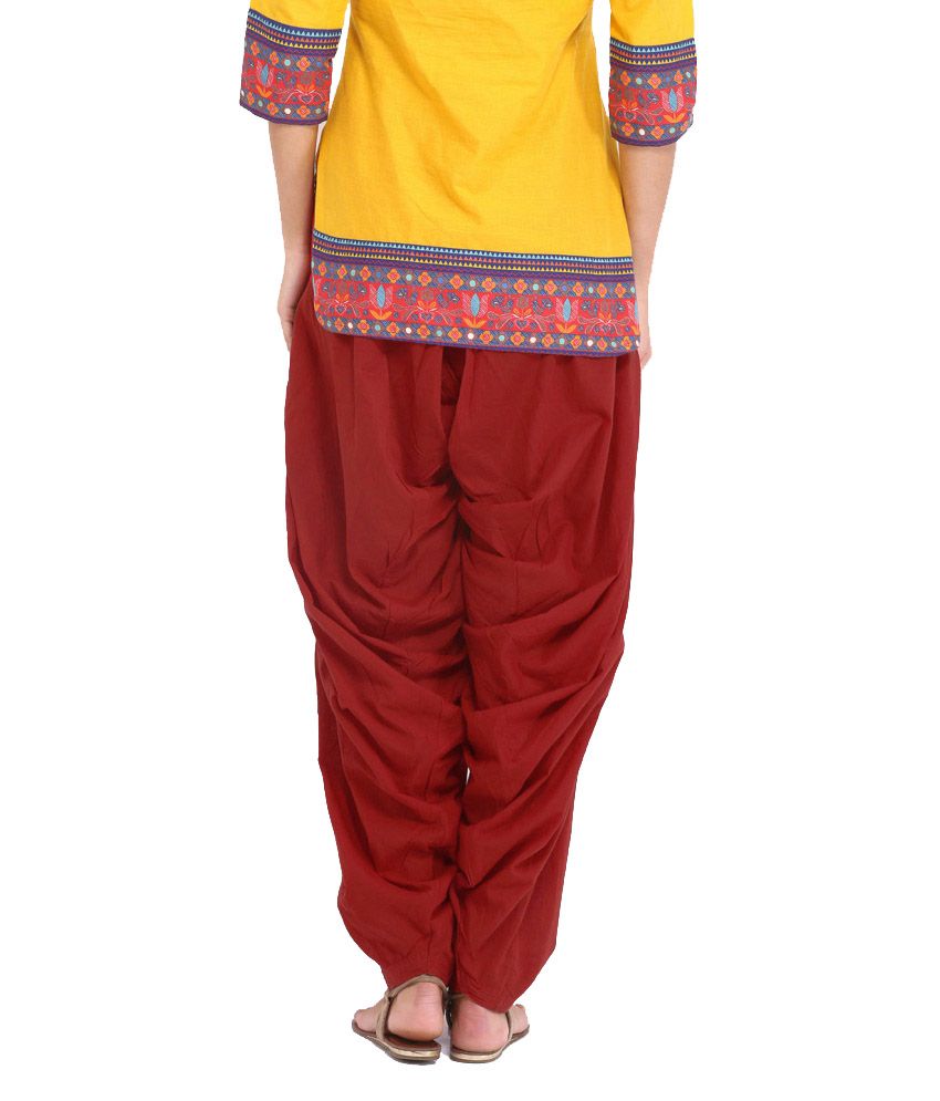 E'hoise Maroon Patialas Price in India Buy E'hoise
