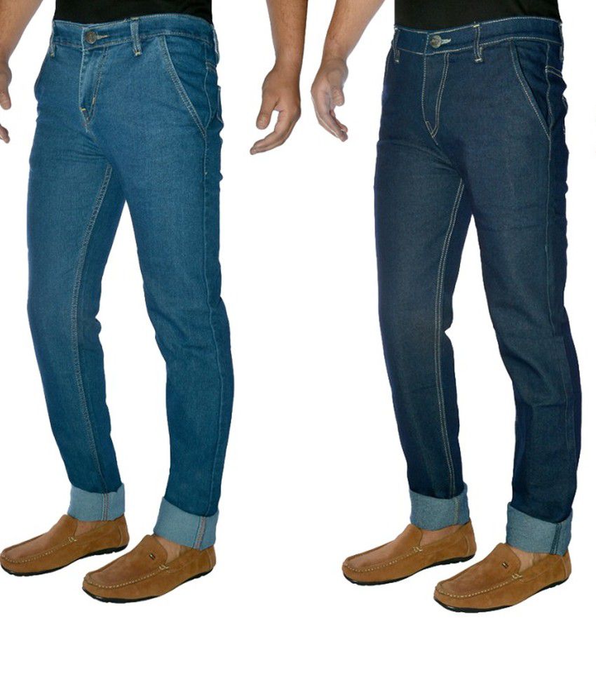 Western Texas Cotton Regular Men Jeans Pack Of 2 - Buy Western Texas ...