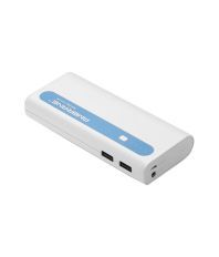 Ambrane 13000mAh Power Bank - White and Blue - for iOS and Android Devices