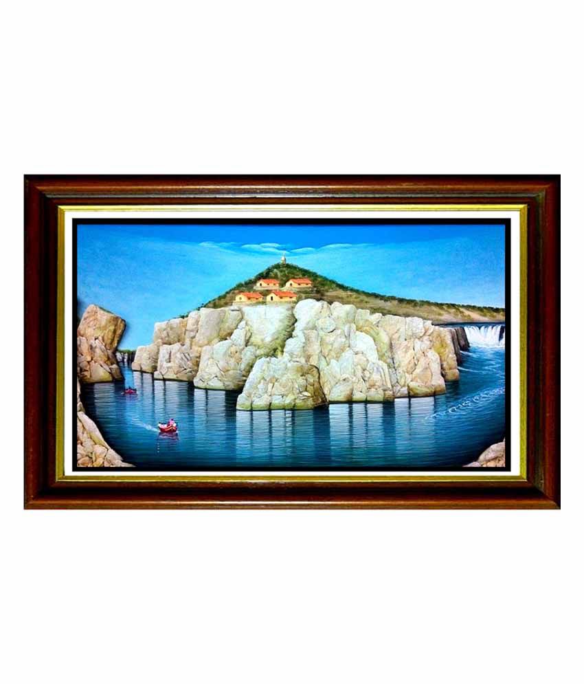 Dhuaadhar Sex Video - Bachhai Art 3D Landscape Bhedaghat With Dhuadhar 48[W]X24[H] Inch With  Synthetic Frame And Glass: Buy Bachhai Art 3D Landscape Bhedaghat With  Dhuadhar 48[W]X24[H] Inch With Synthetic Frame And Glass at Best Price