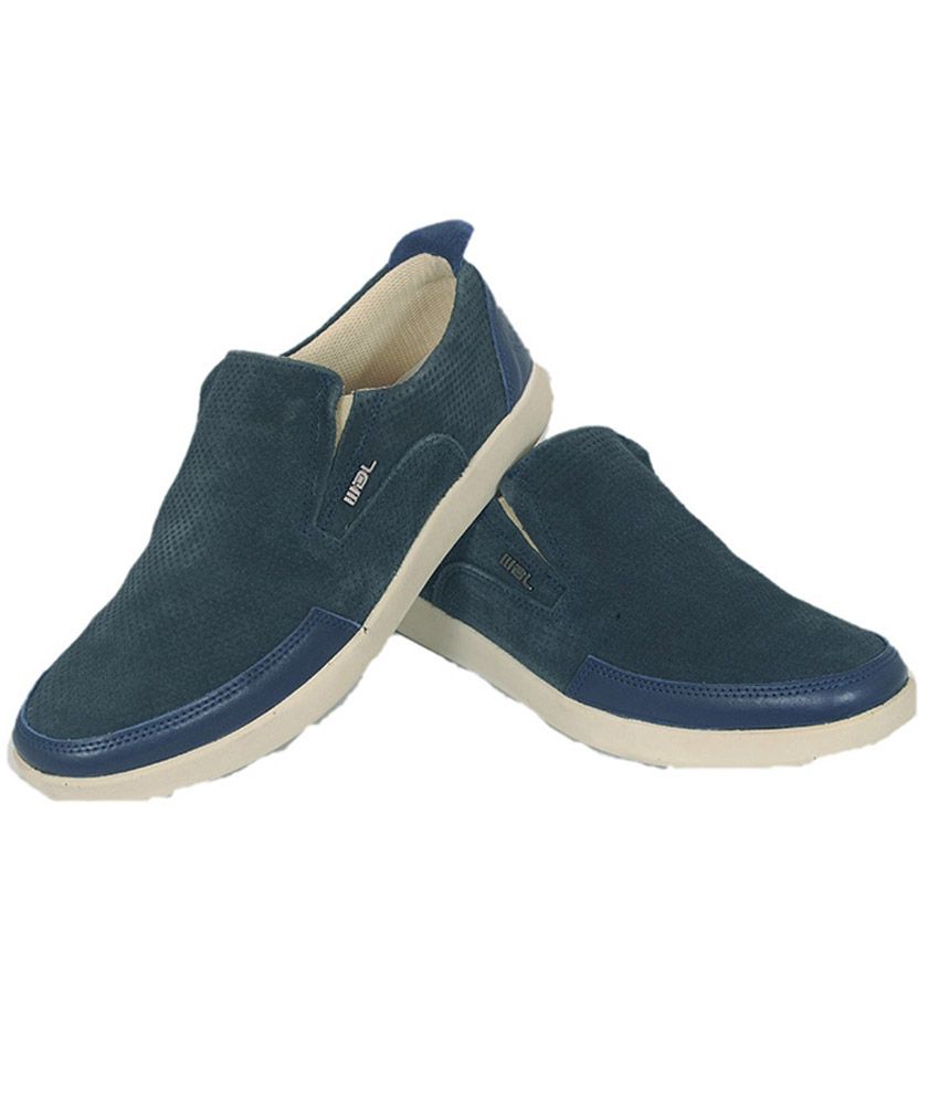 woodland navy blue casual shoes