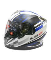 LS2 FF302 PLAID Blue Full Face Helmet