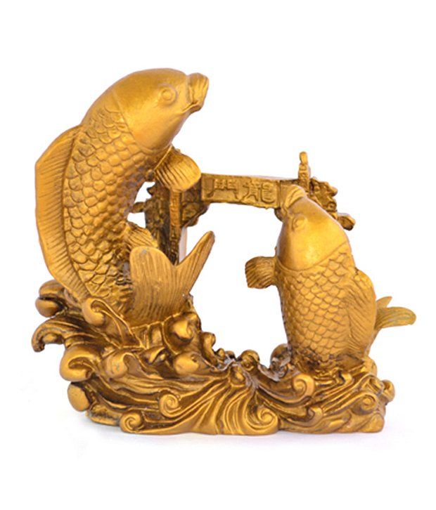     			Kriti Creations Feng Shui Double Carp