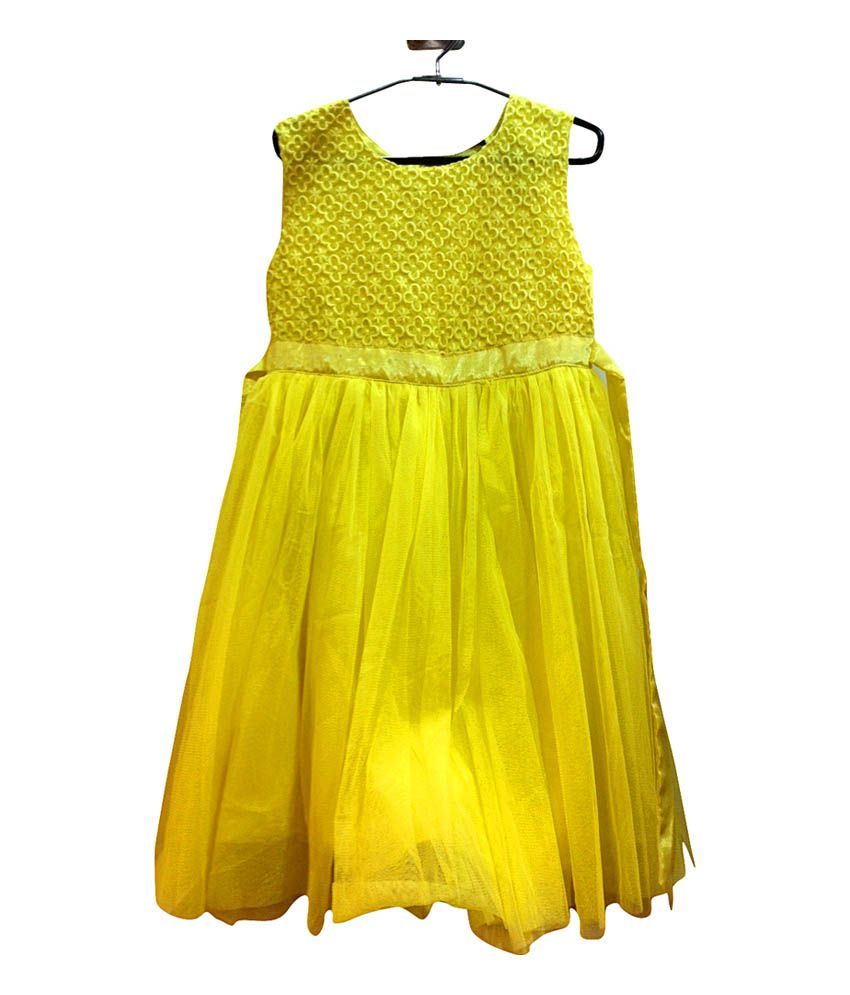 Zara Kids Yellow Cotton Sleeveless 