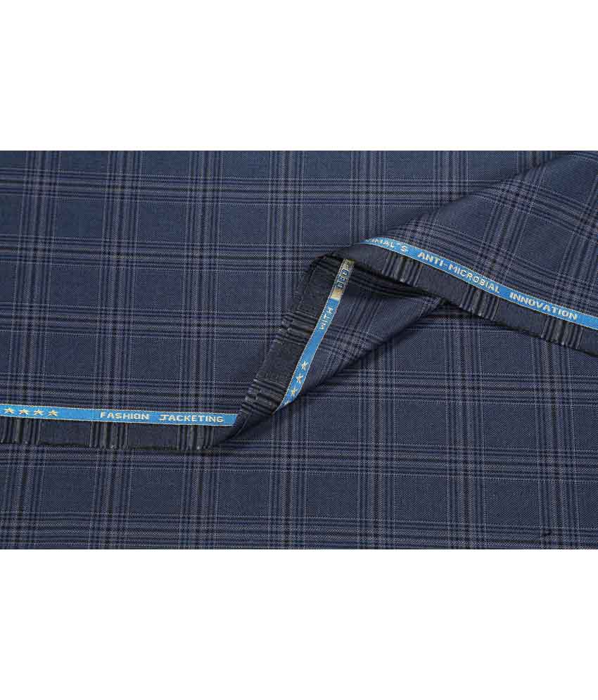 Vimal Blue Poly Blend Suit Lengths - Buy Vimal Blue Poly Blend Suit ...