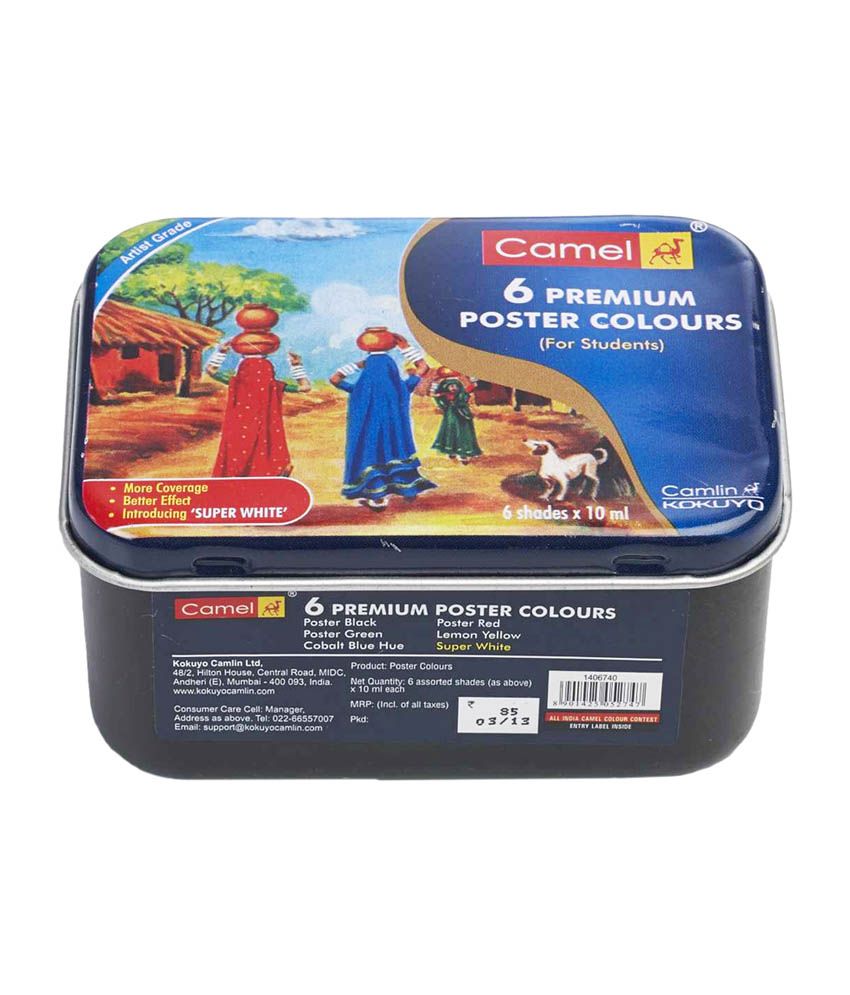 Camlin Premium Poster Colour T 6 10 Ml Buy Online At Best Price In India Snapdeal