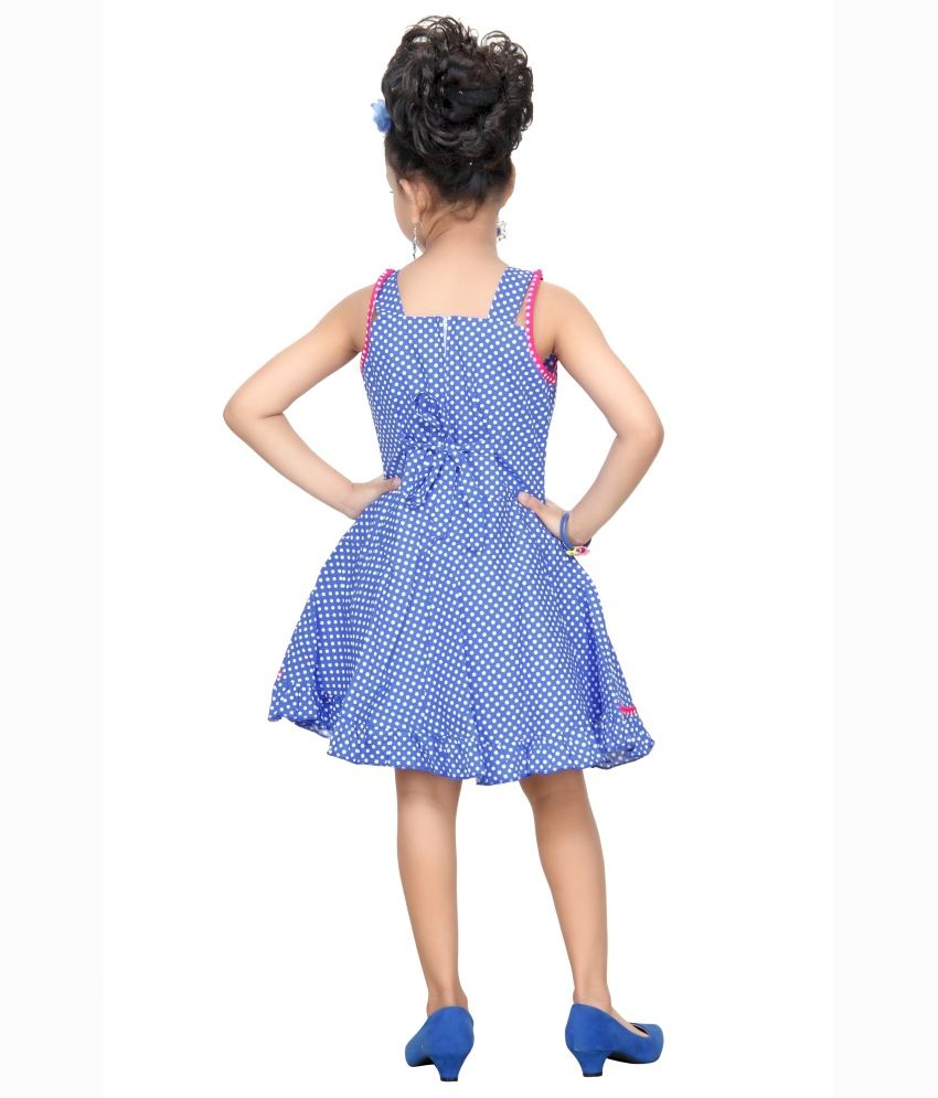 blue frock for ladies