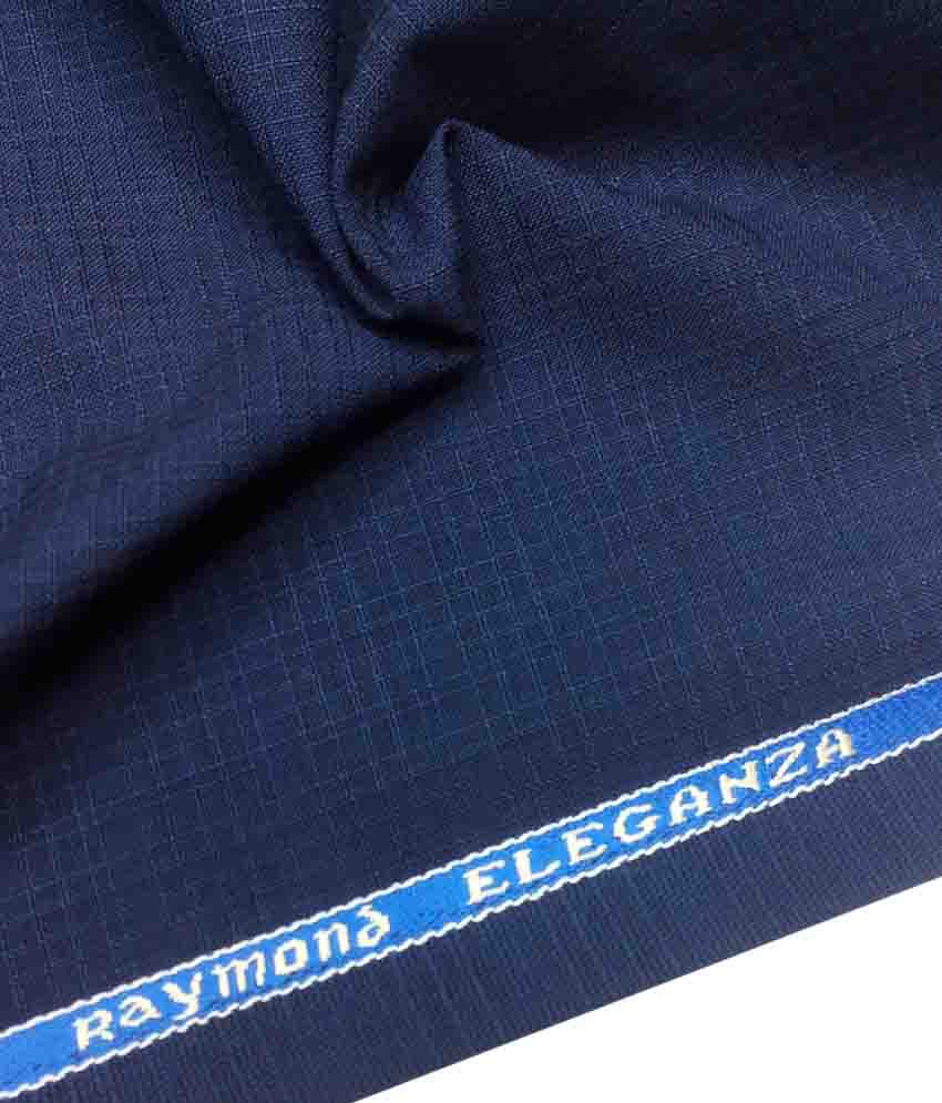 Raymond Eleganza 35 % Merino Wool Blue Suit Length- 3 Mts - Buy Raymond ...