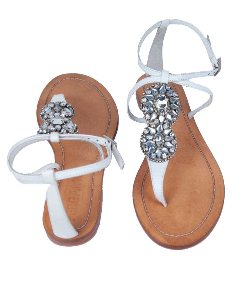 bugola leather flat sandals