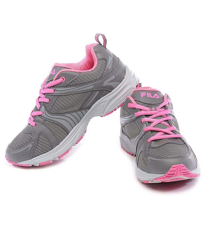 Fila Claudia Gray/Pink Sport Shoes Price in India- Buy Fila Claudia ...
