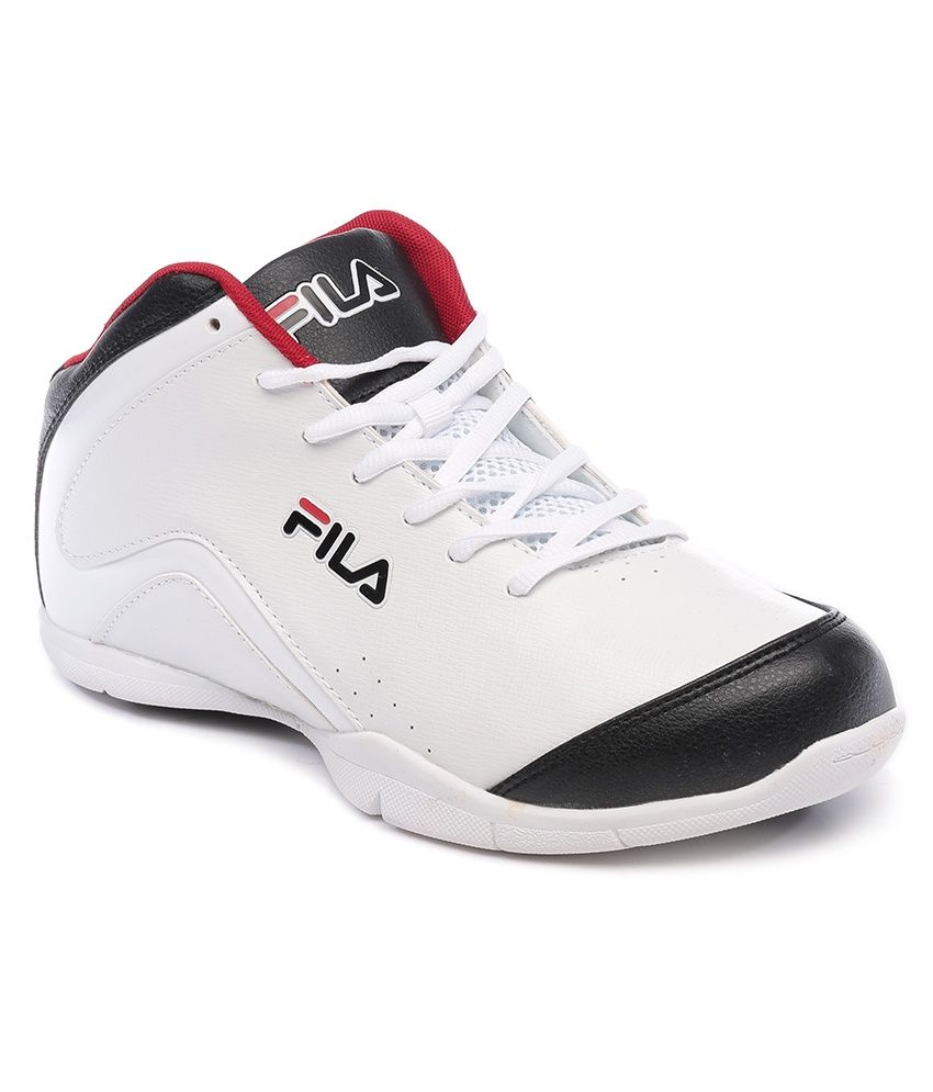 fila black and white trainers