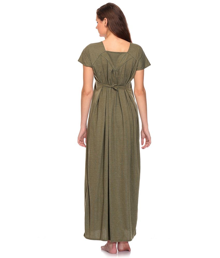 Buy Zion Green Satin Nighty Online at Best Prices in India - Snapdeal