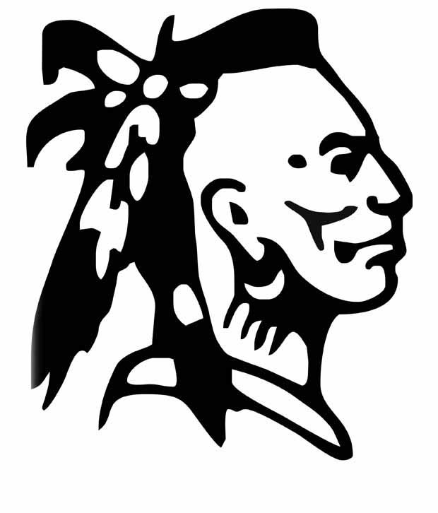 Studio Briana Cherokee Indian Line Vector Art Head Wall Sticker - Buy ...