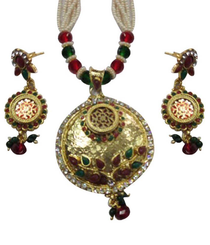 Rajasthan Art Jewellery Designer Necklace Set Buy Rajasthan Art