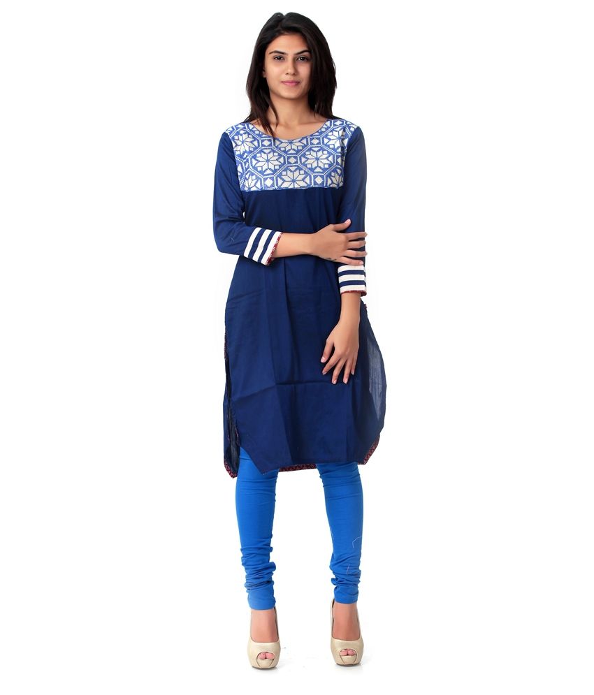 cotton border kurtis