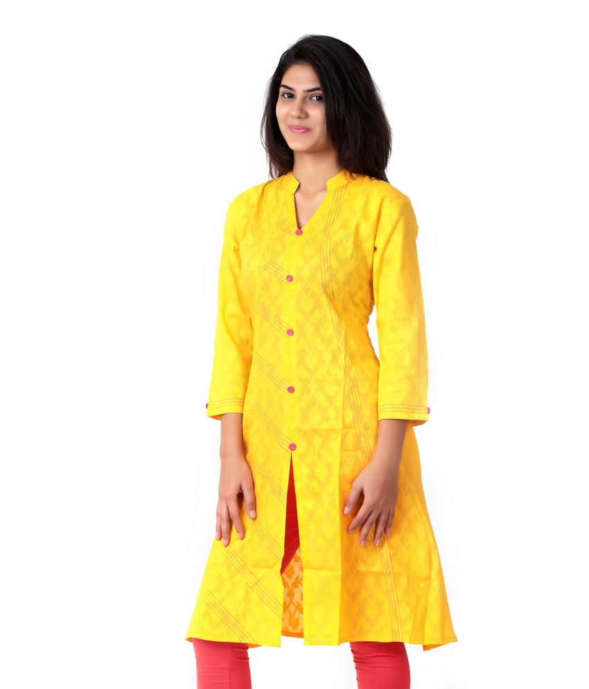 cotton border kurtis