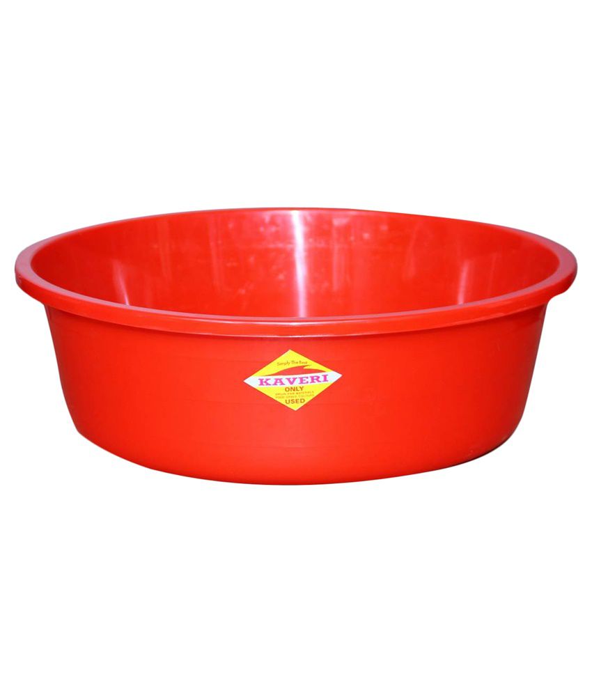 Kaveri Plastic Red Virgin Plastic Wash Tub Buy Kaveri