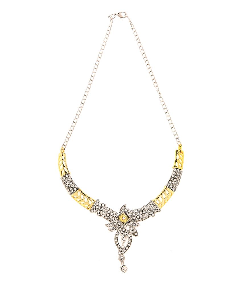 wedding american diamond necklace set