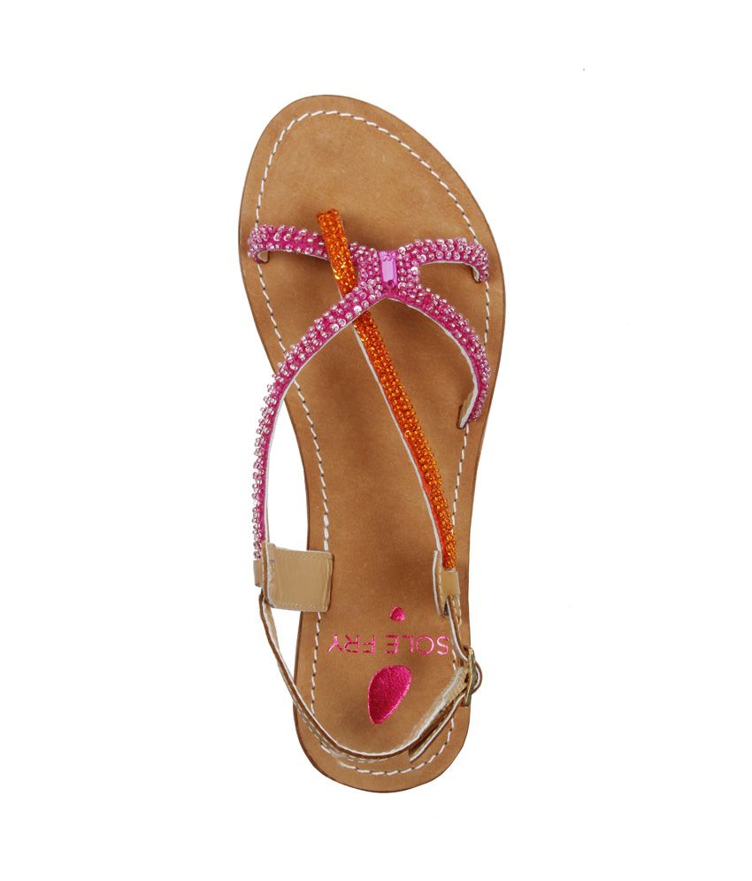 Solefry Multicolor Flat Sandals Price in India- Buy Solefry Multicolor ...